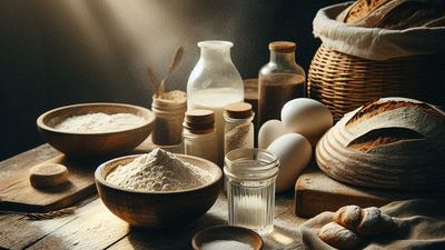 Hands of a baker dusting flour, symbolizing the Baker's Code for deep work.