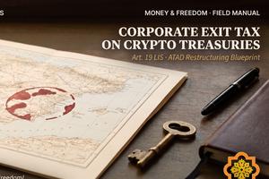 Thumbnail for Spanish Corporate Exit Tax on Crypto Treasuries: Art. 19 LIS & ATAD Restructuring Blueprint
