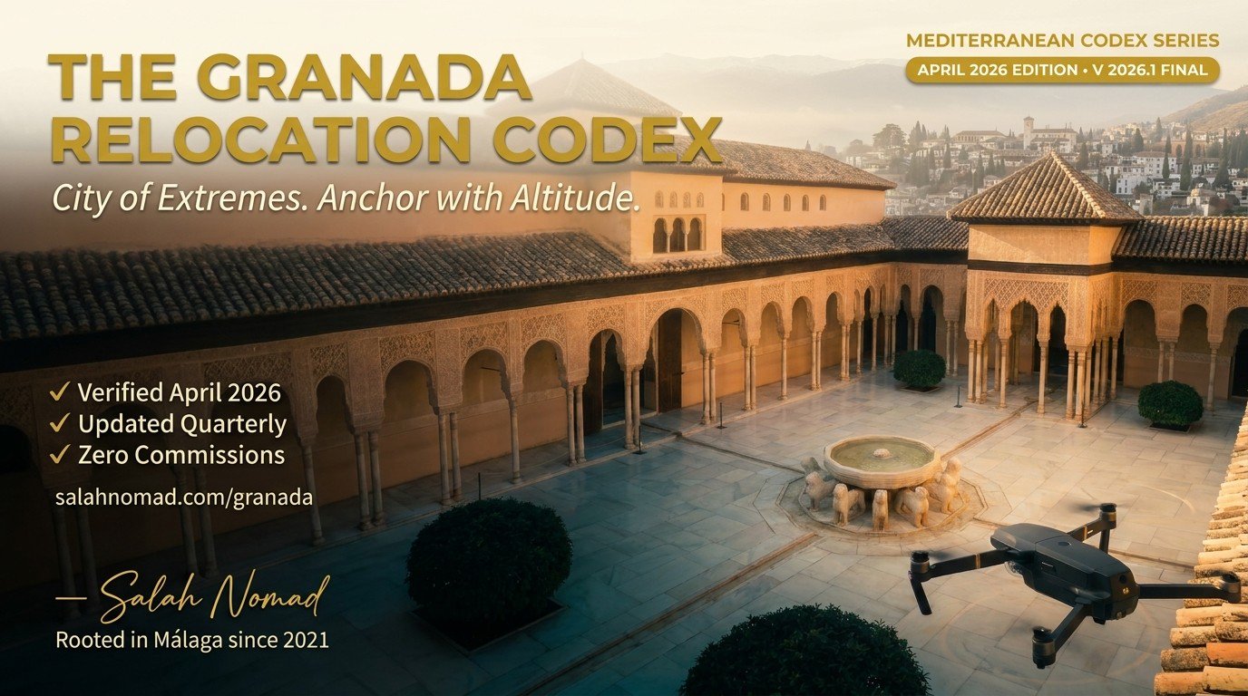 The Granada Relocation Codex – City of Extremes. Anchor with Altitude. Andalusian anchor with Sierra Nevada backdrop