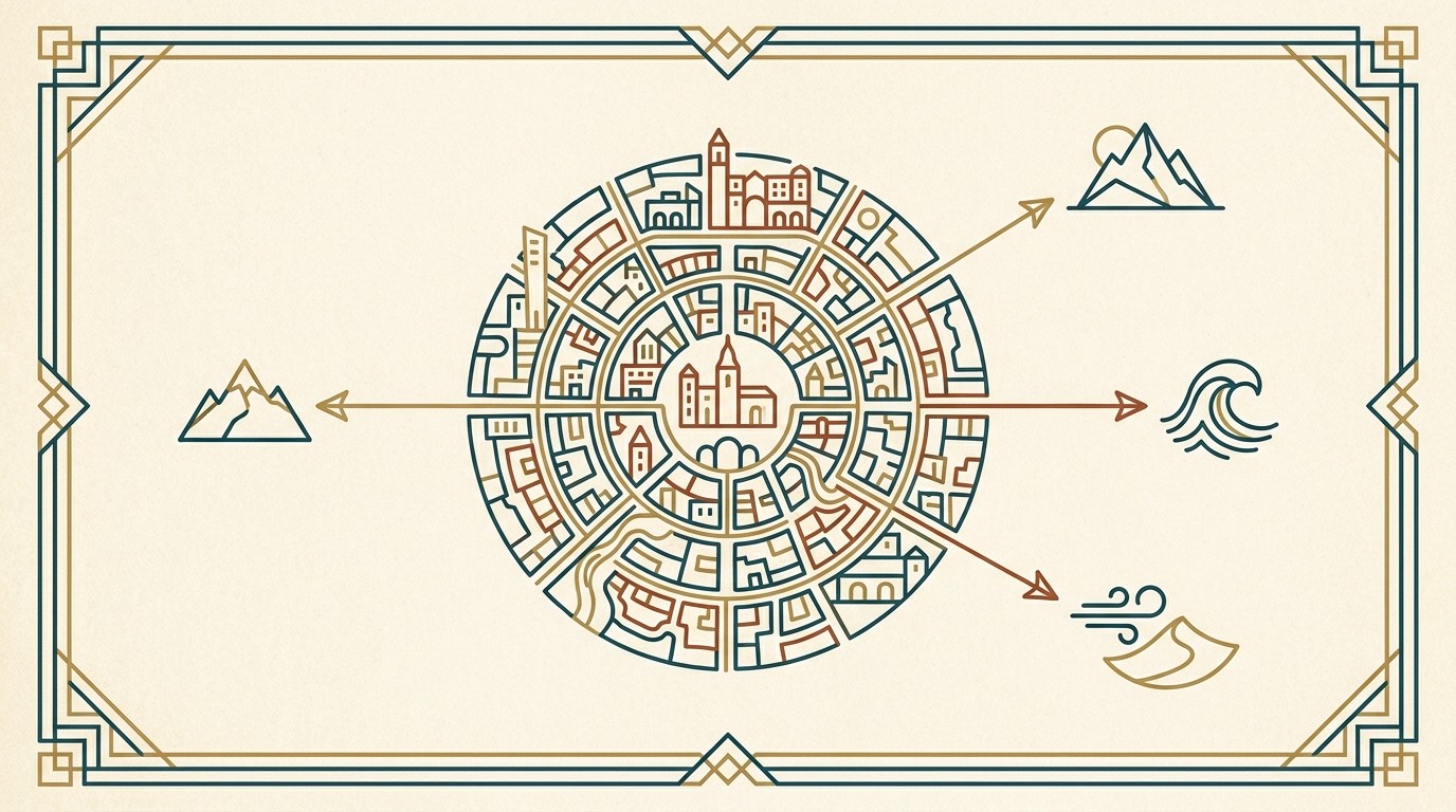 Strategic summer exit routes from Seville to cooler Andalusian destinations – full map in PDF