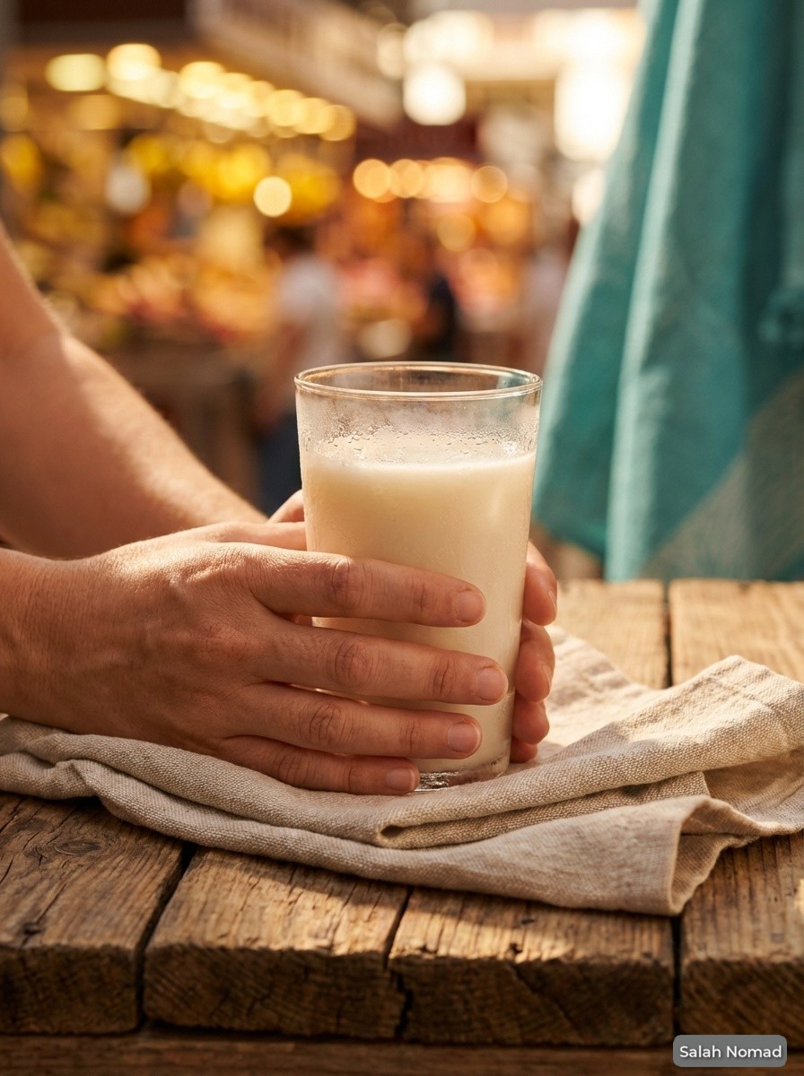 Horchata ritual – glass of horchata